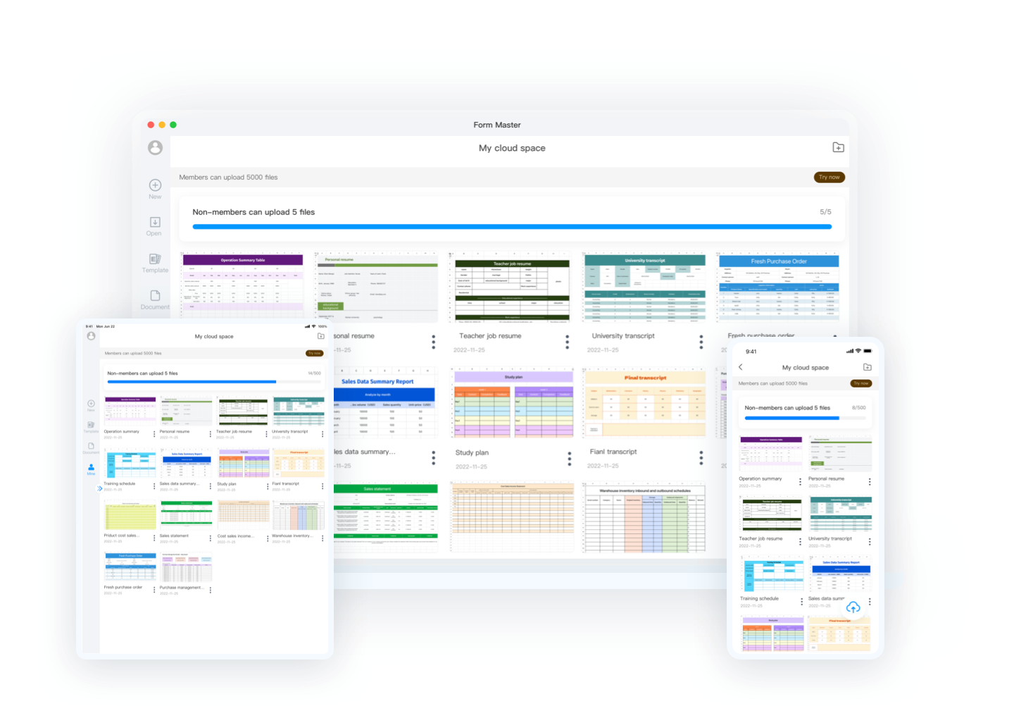 Multi-platform synchronization collaborative anytime
